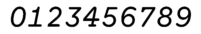 HALRepostMono RegularItalic Font OTHER CHARS