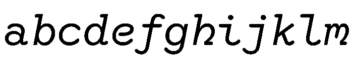 HALRepostMono RegularItalic FONT