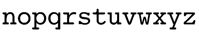 HALRepostMono Regular Font LOWERCASE