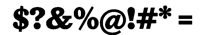 HALTimezone Black Font OTHER CHARS