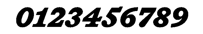 HALTimezone BlackItalic Font OTHER CHARS