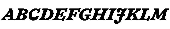 HALTimezone BlackItalic Font UPPERCASE