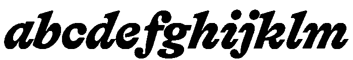 HALTimezone BlackItalic FONT