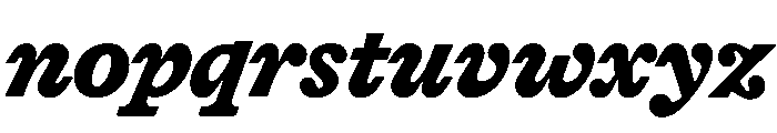 HALTimezone BlackItalic Font LOWERCASE