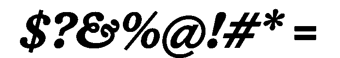 HALTimezone BoldItalic Font OTHER CHARS