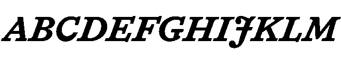HALTimezone BoldItalic Font UPPERCASE