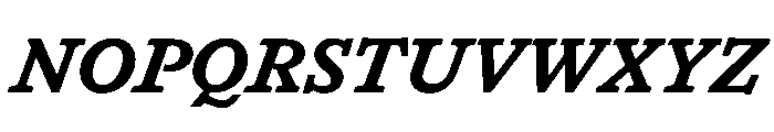 HALTimezone BoldItalic Font UPPERCASE