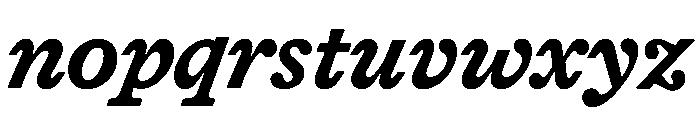 HALTimezone BoldItalic Font LOWERCASE