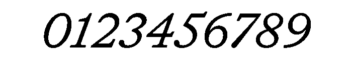 HALTimezone BookItalic Font OTHER CHARS