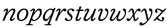 HALTimezone BookItalic Font LOWERCASE