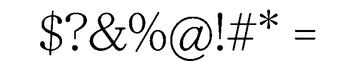 HALTimezone Light Font OTHER CHARS