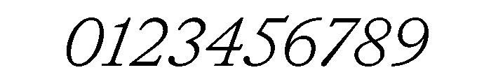 HALTimezone LightItalic Font OTHER CHARS