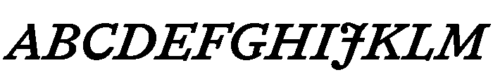 HALTimezone MediumItalic Font UPPERCASE