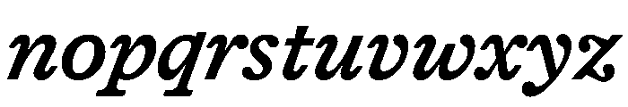 HALTimezone MediumItalic Font LOWERCASE