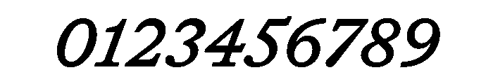 HALTimezone RegularItalic Font OTHER CHARS