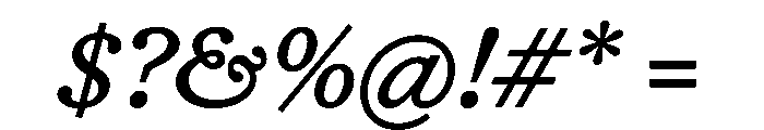 HALTimezone RegularItalic Font OTHER CHARS