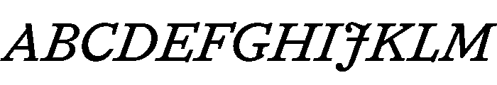 HALTimezone RegularItalic Font UPPERCASE