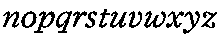 HALTimezone RegularItalic Font LOWERCASE