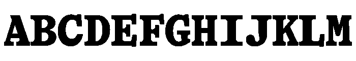 HALTimezoneMono Black Font UPPERCASE