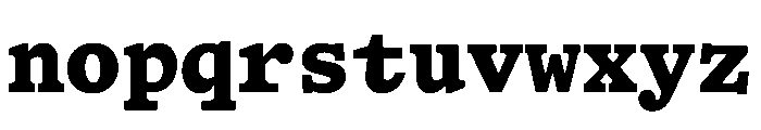 HALTimezoneMono Black Font LOWERCASE
