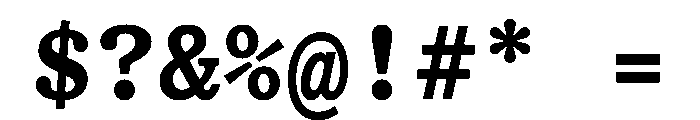 HALTimezoneMono Bold Font OTHER CHARS