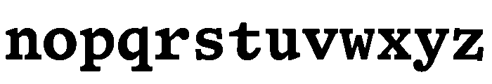 HALTimezoneMono Bold Font LOWERCASE