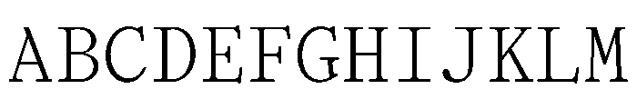 HALTimezoneMono Light Font UPPERCASE