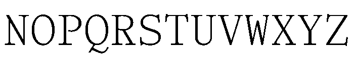 HALTimezoneMono Light Font UPPERCASE