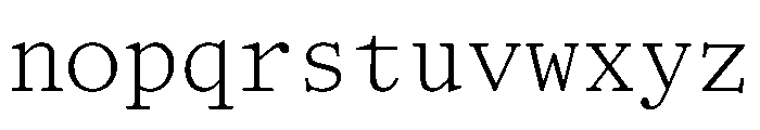HALTimezoneMono Light Font LOWERCASE