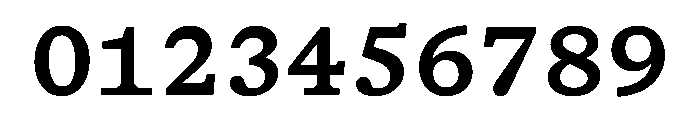 HALTimezoneMono Medium Font OTHER CHARS
