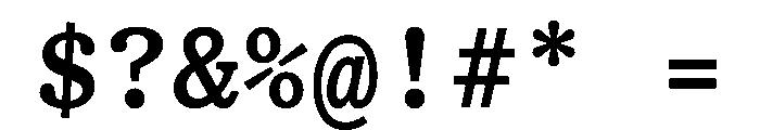 HALTimezoneMono Medium Font OTHER CHARS