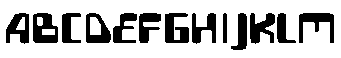 HALTwins Semi Bold 10 Font UPPERCASE
