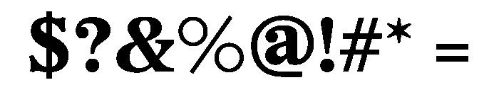 Haarlem Bold Font OTHER CHARS