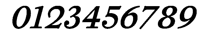 Haarlem MediumItalic Font OTHER CHARS