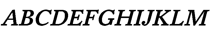 Haarlem MediumItalic Font UPPERCASE