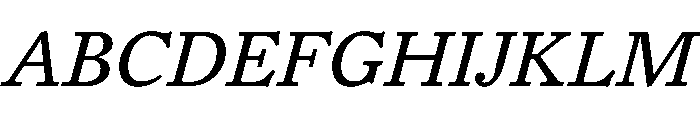 Haarlem RegularItalic Font UPPERCASE