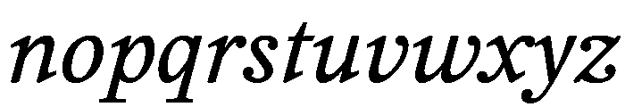 Haarlem RegularItalic Font LOWERCASE