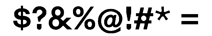 Haben Bold Font OTHER CHARS
