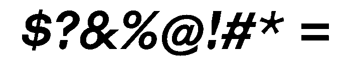 Haben BoldItalic Font OTHER CHARS