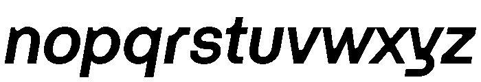 Haben BoldItalic Font LOWERCASE