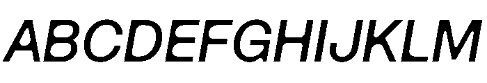 Haben DemiItalic Font UPPERCASE