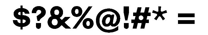 Haben Extra Font OTHER CHARS
