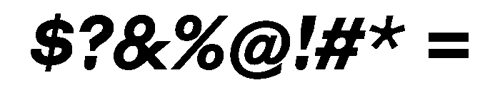 Haben ExtraItalic Font OTHER CHARS