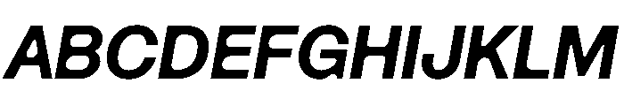 Haben ExtraItalic Font UPPERCASE