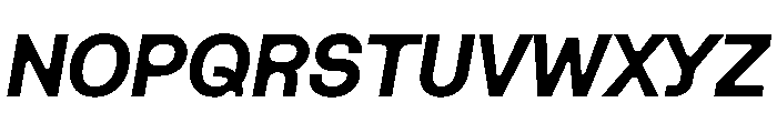 Haben ExtraItalic Font UPPERCASE