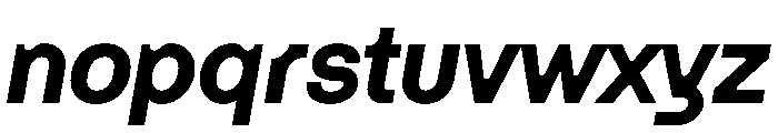 Haben ExtraItalic Font LOWERCASE