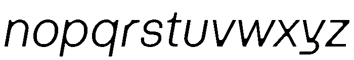 Haben Italic Font LOWERCASE