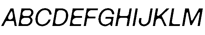 Haben MediumItalic Font UPPERCASE