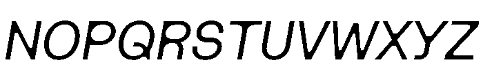 Haben MediumItalic Font UPPERCASE