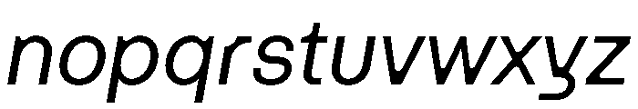 Haben MediumItalic Font LOWERCASE